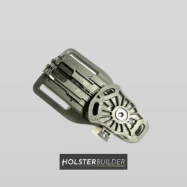 HolsterBuilder Holster Metal Belt Clip - Universal Kydex OWB  Belt Clip Attachment for Holsters, Mag Pouches, Knife Sheaths, Concealment  & more - Flat Base Anodized Stainless Steel Clip Made in